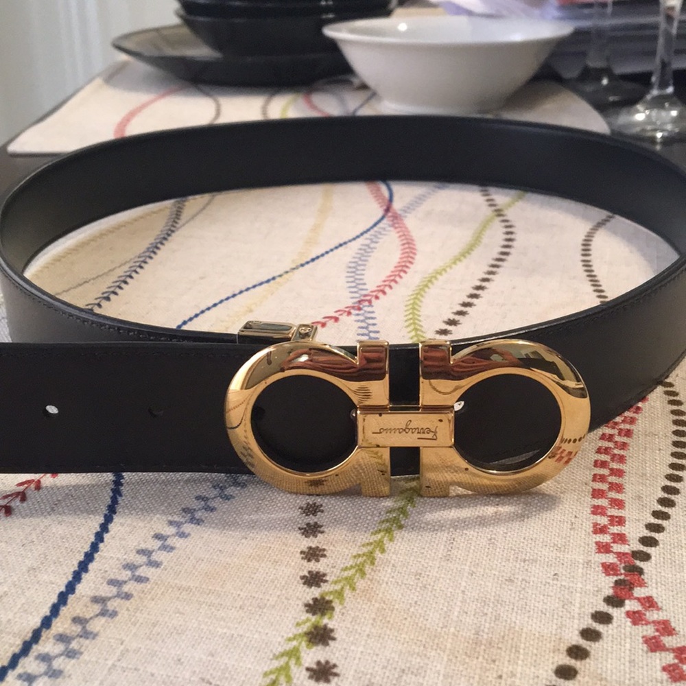 Salvatore Ferragamo reversible leather belt